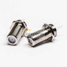 2pcs F Female to TNC Female Straight Bulkhead Connector