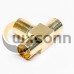 PAL Tee Adapter T Type Connector Gold Plated  Female to Female