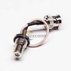 F Cable to BNC Male Cable Assembly Crimp RG179 F Cable to BNC Male Cable Assembly Crimp RG179
