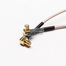 MCX Male Coaxial Cable Right Angled to MCX Male Cable Assembly MCX Male Coaxial Cable Right Angled to MCX Male Cable Assembly