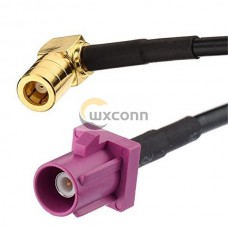 Fakra to SMB Adapter Cable Fakra H Male to SMB Male Coaxial Cable RG174 for Radio Antenna Fakra to SMB Adapter Cable Fakra H Male to SMB Male Coaxial Cable RG174 for Radio Antenna