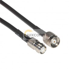 TNC Cable Assemblies RP-TNC Male to Female Coaxial Extension Cable RG58 10CM