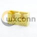 1*2 Port RJ45 Connector Right Angle 8p8c Yellow Plactic Without Led Without Filterd 1*2 Port RJ45 Connector Right Angle 8p8c Yellow Plactic Without Led Without Filterd