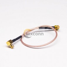 MCX to MCX Cable Plug to Plug RG178 Assembly 20cm MCX to MCX Cable Plug to Plug RG178 Assembly 20cm