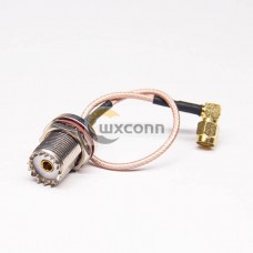 SMA to UHF Cable Assembly RG316 20CM SMA to UHF Cable Assembly RG316 20CM