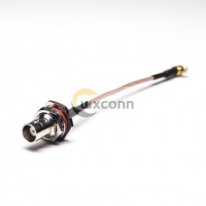 BNC Cable Female Straight to MCX Male Angle with RG316 BNC Cable Female Straight to MCX Male Angle with RG316