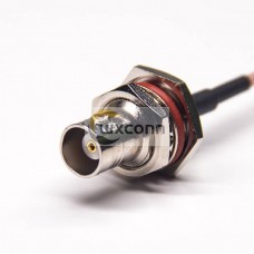 BNC Cable Female Waterproof Straight to N Type Right Angled Male with RG316
