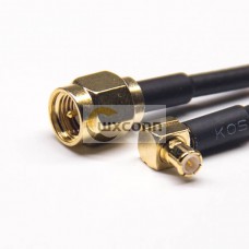 SMA Extention Cable Male Straight to MCX Male Right Angled Male RF Coaxial Cable with RG 316 SMA Extention Cable Male Straight to MCX Male Right Angled Male RF Coaxial Cable with RG 316