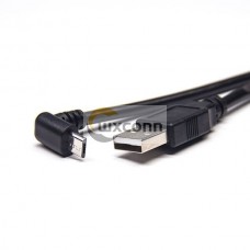 Right Angle Micro USB Plug Down Angle to USB 2.0 A Male 1M Cable Right Angle Micro USB Plug Down Angle to USB 2.0 A Male 1M Cable