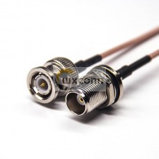 50 Ohm BNC Cable Straight Male to TNC Female Blukhead for RG316 Cable 50 Ohm BNC Cable Straight Male to TNC Female Blukhead for RG316 Cable