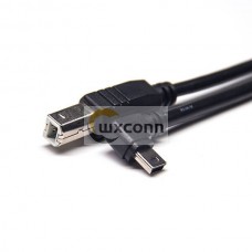 USB Mini Right Angle Male to USB B Straight Male USB Mini Right Angle Male to USB B Straight Male
