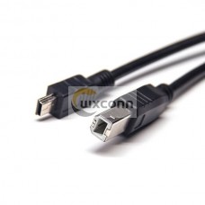 USB B 180 Degree Male to Mini USB Straight USB 2.0 Cable USB B 180 Degree Male to Mini USB Straight USB 2.0 Cable