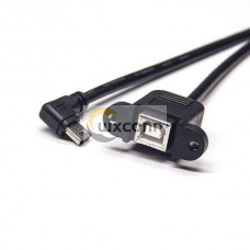 USB to Mini USB Type B Female to Mini USB Male Right Angle USB to Mini USB Type B Female to Mini USB Male Right Angle