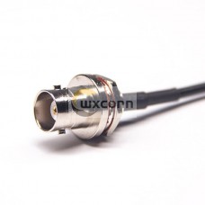 MCX to BNC Cable RG174 Waterproof BNC Female Rear Blukhead to Right Angle MCX Female Connector MCX to BNC Cable RG174 Waterproof BNC Female Rear Blukhead to Right Angle MCX Female Connector