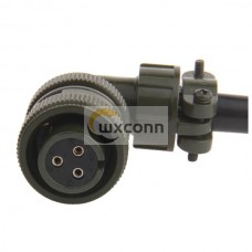 MS3108A14S-7S Right Angle Class A Size 14S 3 Contact Circular Military Connector