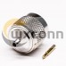 N Type Coaxial Male Connector 180 Degree Solder Type for Cable