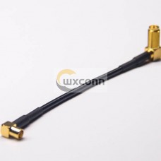 MCX Jack Cable Connnector 90 Degree to SMA Female for RG174 Cable MCX Jack Cable Connnector 90 Degree to SMA Female for RG174 Cable