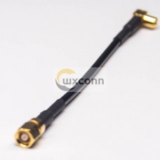 Female Connector for Coaxial Cable SMC to MCX Right Angle RG174 Cable Female Connector for Coaxial Cable SMC to MCX Right Angle RG174 Cable