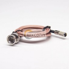 Din Cable Connector 1.0/2.3 Male Straight to BNC Male Coaxial Cable 1M Din Cable Connector 1.0/2.3 Male Straight to BNC Male Coaxial Cable 1M