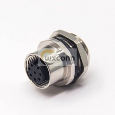 M12 Connector Coding 8 Pin Female A Code Shiled Socket Waterproof Solder Cup M12 Connector Coding 8 Pin Female A Code Shiled Socket Waterproof Solder Cup