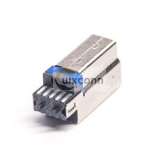 USB 3.0B Male Short Type Solder Copper Shell