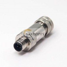 M12 Plug Connector Aviation Sensor Male Shiled Straight Waterproof Screw-Joint 4 Pin A Coding M12 Plug Connector Aviation Sensor Male Shiled Straight Waterproof Screw-Joint 4 Pin A Coding