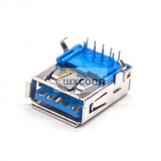 USB 3.0 Micro Connector Female Type 9p Right Angle USB A Connector USB 3.0 Micro Connector Female Type 9p Right Angle USB A Connector