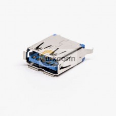 USB 3.0 Jack Type A Female Right Angled Blue DIP Through Hole USB 3.0 Jack Type A Female Right Angled Blue DIP Through Hole