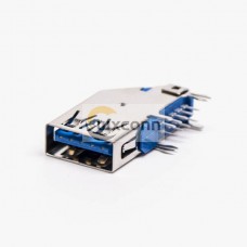 Offer USB 3.0 Flag Type Female Type A 90 Degree DIP Through Hole