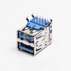Fast usb 3.0 Dual Port Type A Female DIP Through Hole Fast usb 3.0 Dual Port Type A Female DIP Through Hole