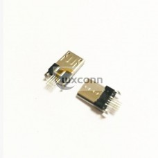 Micro USB Male Connector Nickel-plated SMT Soldering 180 Degree for PCB Micro USB Male Connector Nickel-plated SMT Soldering 180 Degree for PCB