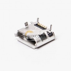 Micro Female USB 5 Pin SMT Type B 180 Degree for PCB Mount Micro Female USB 5 Pin SMT Type B 180 Degree for PCB Mount