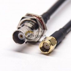 BNC Female Connectors Straight to SMA Straight Male RP Coaxial Cable with RG223 rg58 BNC Female Connectors Straight to SMA Straight Male RP Coaxial Cable with RG223 rg58