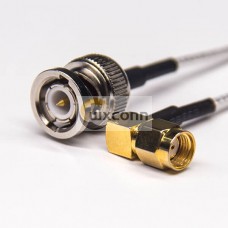 BNC Straight Connector Male to SMA Male RP Right Angled Coaxial Cable with RG316 BNC Straight Connector Male to SMA Male RP Right Angled Coaxial Cable with RG316