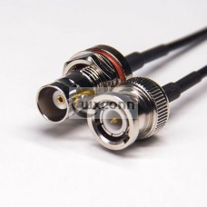 BNC Connector with Cable Waterproof Straight Female to BNC Straight Male Cable with RG174