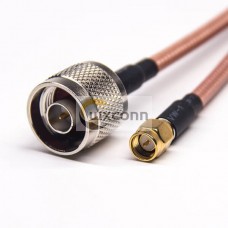 N Type Straight Connector to SMA Straight Male RG142 Cable N Type Straight Connector to SMA Straight Male RG142 Cable