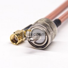 UHF Coaxial Cable Connectors Male Straight Solder Cup to RP SMA Male Straight RG142 Cable UHF Coaxial Cable Connectors Male Straight Solder Cup to RP SMA Male Straight RG142 Cable