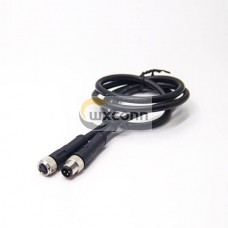 M8 Cable Assembly 3 Pin Overmoulded With 24AWG 1M Male to Female Straight Cordset M8 Cable Assembly 3 Pin Overmoulded With 24AWG 1M Male to Female Straight Cordset