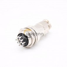 Aviation Plug Socket Connector GX20-10 Pin Metal Straight Wire Aviation Plug Socket Connector GX20-10 Pin Metal Straight Wire