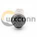 Aviation Plug Socket Connector GX20-10 Pin Metal Straight Wire Aviation Plug Socket Connector GX20-10 Pin Metal Straight Wire