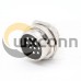 Aviation Plug Socket Connector GX20-10 Pin Metal Straight Wire Aviation Plug Socket Connector GX20-10 Pin Metal Straight Wire