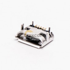 Micro B USB Female Connector 5 Pin SMT Type B Straight for PCB Micro B USB Female Connector 5 Pin SMT Type B Straight for PCB