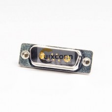 7w2 Combo D sub Connector Female Staking Type Through Hole 7w2 Combo D sub Connector Female Staking Type Through Hole