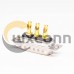 High Current D sub Connector 3W3 Straight Male Solder Type for Coaxial Cable High Current D sub Connector 3W3 Straight Male Solder Type for Coaxial Cable