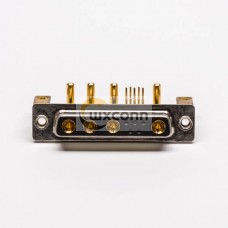 D SUB Staking Female Power 9W4 R/A Solder Type For PCB Mount D SUB Staking Female Power 9W4 R/A Solder Type For PCB Mount