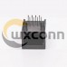 5pcs RJ45 90 Degree Connector Female 1 Port 8P8C Black Gold Plated Unshield Without LED 5pcs RJ45 90 Degree Connector Female 1 Port 8P8C Black Gold Plated Unshield Without LED