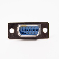 15 Pin D SUB Straight Connector Female Bule Solder Type for Cable 15 Pin D SUB Straight Connector Female Bule Solder Type for Cable