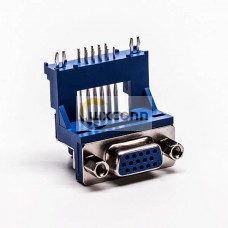 D sub 15 Pin Female 90° Degree Elevated Staking Type Though Hole D sub 15 Pin Female 90° Degree Elevated Staking Type Though Hole