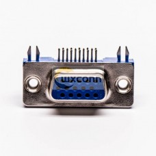 15 Pin HD D sub 90° Degree Blue 3.08 Staking Type Though Hole 15 Pin HD D sub 90° Degree Blue 3.08 Staking Type Though Hole
