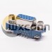 DB 15 90° Degree High Density Female Blue Though Hole for PCB Mount DB 15 90° Degree High Density Female Blue Though Hole for PCB Mount
